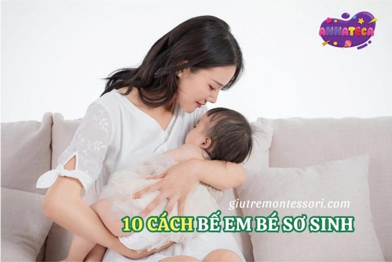 Cách bế em bé sơ sinh dễ ngủ